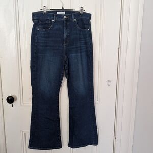 LOFT Dark Blue Flare Jeans